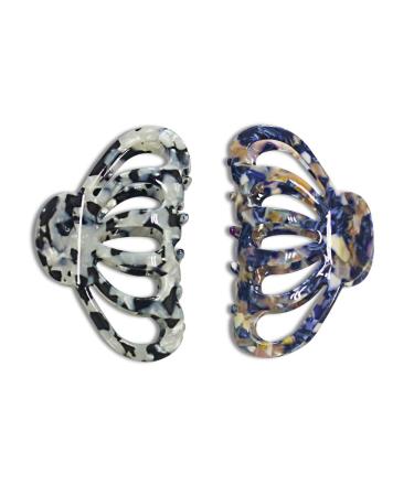 ACCGLORY Bohemian Tortoise Shell Hair Clips for Women Strong Hold Grip Premium Large Claw Clips for Thick Hair  Ladies Acrylic Celluloid Medium Classic Boho Hair Clips for Fine Thin Hair Accessories Bohemia Tortoise Shel...