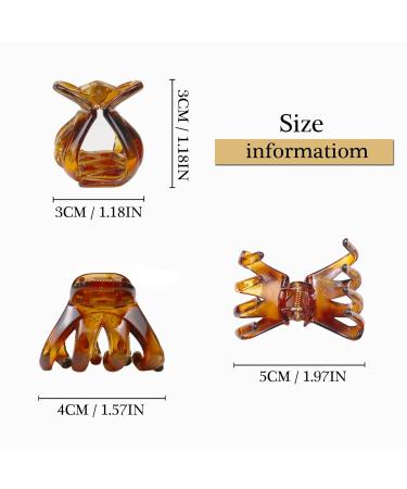 Kavya 14-Piece Small Octopus Hair Clips for Women - Slipproof 4 cm Styling Accessories in Multi-Color Set | Perfect for Thick & Thin Hair - Buy Online on GoSupps.com