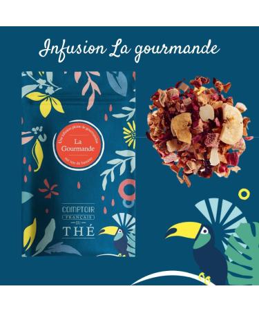 2x100g d'Infusion gourmande la Banane - D licieuse Chaude ou Glac e | La Gourmande COMPTOIR FRAN AIS DU TH  - Buy Online on GoSupps.com