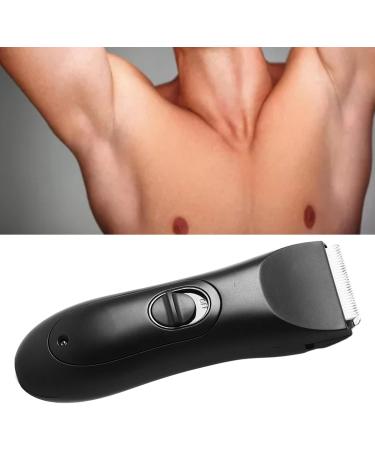 Men Body Hair Trimmer with Ceramic Cutting Heads Waterproof Rechargeable Adjustable Body Groomer for Full Body - Buy Online on GoSupps.com