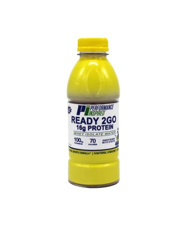 Performance Inspired Nutrition Ready 2Go Protein - Gluten Free - 16.9 fl oz - Protein Water - 6 count case - Blueberry Lemonade