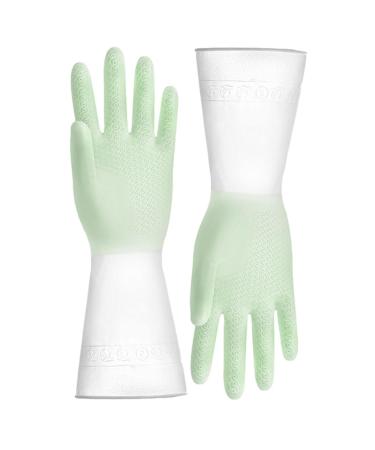Kitchen Dishwashing Gloves Dishwashing Cleaning Gloves Waterproof Household Rubber Dishwashing Cleaning Gloves for Dishesand Household Chores