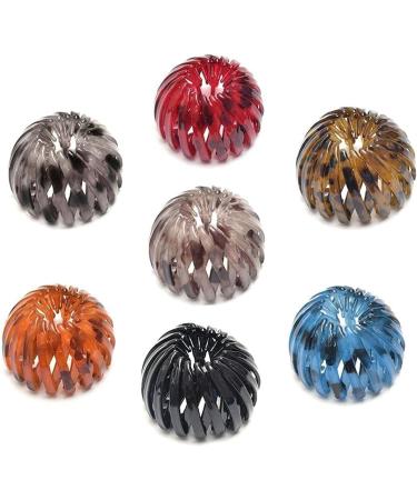 UKD Retractable Hair Loops Bird Nest Shaped Hair Clips Hair Accessories Dark Coffee Hair Ring - Buy Online on GoSupps.com