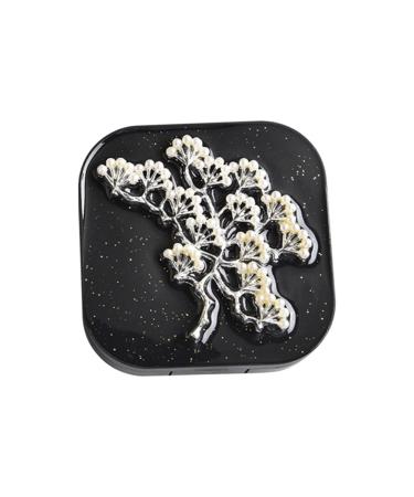 Gleavi contact lens container and solution storage case for contact lenses container for contact lenses contact lens holder eye contact case invisible colored contact lenses travel silver size 1