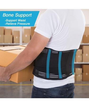 Breathable Mesh Back Support Brace for Men & Women | Magnetic Therapy Waist Trimmer | Lumbar Support Belt for Back Pain Relief and Injury Recovery (M) - Buy Online on GoSupps.com