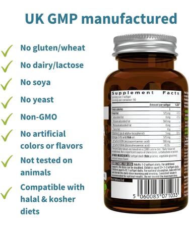Pure & Essential Ultra Pure EPA Omega-3 Concentrate 500mg Wild Fish Oil rTG - 90 Small Softgels - Buy Online on GoSupps.com