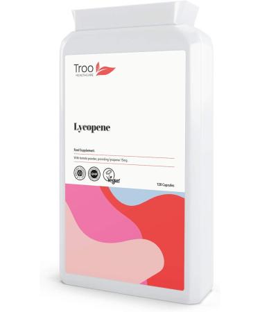 High Strength Lycopene Supplement 15mg - 120 Capsules | 150mg Tomato Powder | Vegan-Friendly | UK Made to GMP Standards - Buy Online on GoSupps.com