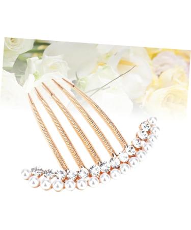FRCOLOR Hair Pin Hair Accessories for Women Jewel Hair Comb Flower Decoration Hair Comb for Prom Hair Accessories for Women Pearl Hair Comb Hair Comb with Rhinestone Hair Fork Bride - Buy Online on GoSupps.com