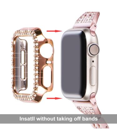 Surace 45mm Case Compatible with Apple Watch 8 & 7 Case Bling Cover Diamond Bumper Protective Case Replacement for Apple Watch Series 8 Series 7 45mm 5 Packs Rose Gold/Pink/Black/Silver/Clear Rose Gold/Pink/Black/Silver/Clear Series 7/8 45mm - Buy Online on GoSupps.com