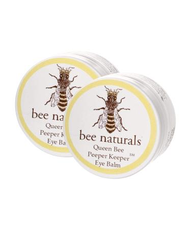 Queen Bee Naturals Best Eye Balm Peeper Keeper - Eyelid Cream Reduces Crows Feet, Wrinkles & Fine Lines - Moisturizes Your Skin - Vitamin E + 10 All Natural Nutrient Oils (2 Pack) Peeper Keeper (2 pack) - Buy Online on GoSupps.com