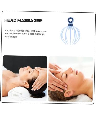 Iwowhero Head Massager - Scalp Massage Device Stress Relief Comb & Clamp for Women - Blue 21x15x15cm - Buy Online on GoSupps.com