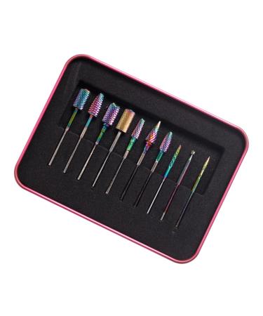 Healeved 1set Grinding Head Electric Nail Drill Heads Nail Grinding Tools Nail Polishing Heads Manicure Supplies Wisking Tool Electric Power Tools Lotion Tungsten Steel Miss Pedicure