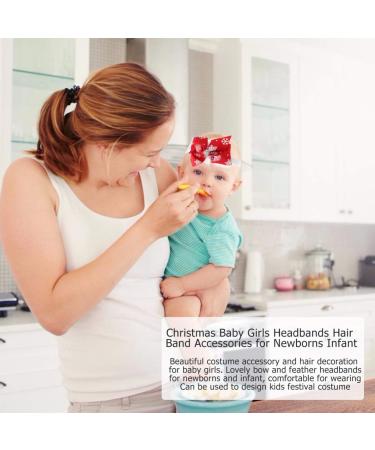 FRCOLOR 2pcs Christmas Baby Girl Headbands - Snowflake Bow-knot Hair Accessories for Infants and Toddlers - Buy Online on GoSupps.com