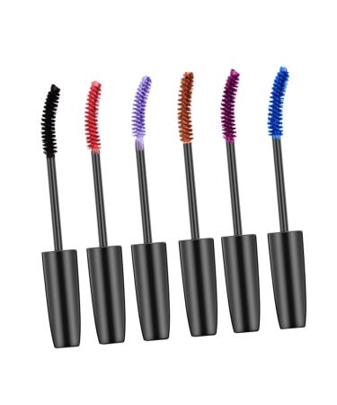 Healeved 6pcs Colored Mascara Eyelash Makeup Mascara Eyelash Mascara Women Mascara Smudge-proof Mascara Abs