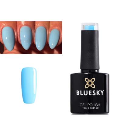 Bluesky BLUE LIGHT BLUE PALE BLUE CHOOSE YOUR BLUE Nail Gel Polish Exclusive (NEON 19 PACIFIC BLUE)