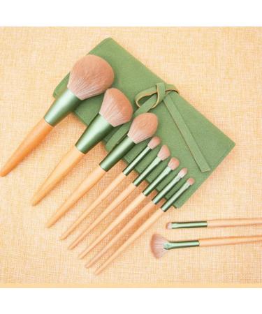 10 Pieces Qingluo Makeup Brush Set - Complete Beauty Tools with Loose Powder Brush & Universal Brushes for Flawless Makeup - Buy Online on GoSupps.com