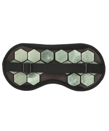 Jade Stone Eye Mask Jade Stone Germanium Eye Mask Magnetic Jade Healing Stone Eye Mask Skin Care Tools Sleeping Eye Shadow (jade)