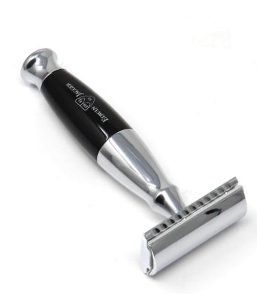 Edwin Jagger 36 Series Classic Safety Razor | Ebony Imitation Handle | International Shipping - Buy Online on GoSupps.com