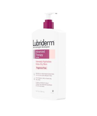 Lubriderm Advanced Therapy Moisturizing Lotion with Vitamins E and B5 Deep Hydration for Extra Dry Skin Non-Greasy Formula 24 fl. oz (Pack of 2) - Buy Online on GoSupps.com