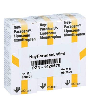 Neyparadent -liposome mouth drops biologically active against gum problems and for healthy oral mucosa and fresh breath with antibacterial formula and renewable effect - 45 ml solution