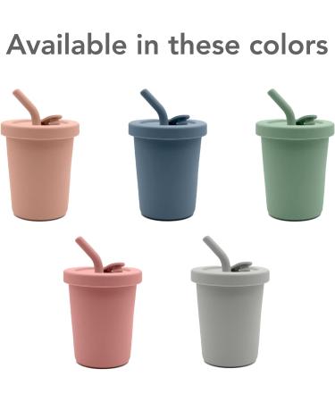 Ka Straw Cup | 100% Food-Grade Silicone | Spill-Proof | Non-Slip & Soft | Dishwasher Friendly | Fern 8 oz - Buy Online on GoSupps.com