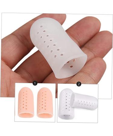 Healvian Silicone Gel Toe Sleeves for High Heel Protectors - 6 Pairs | Thumb & Ingrown Toe Sleeves with Hole | Toe Cushion & Caps | Reusable & Protective Cases | Assorted Color - 4.3x1.7cm - Buy Online on GoSupps.com