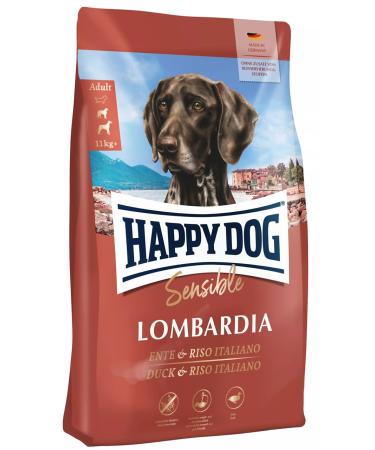 Happy Dog 60660m - Supreme Sensible Lombardia duck & Riso Italiano - Dry food for adult dogs - 11 kg content Lombardia (duck) 11 kg (1 Pack)