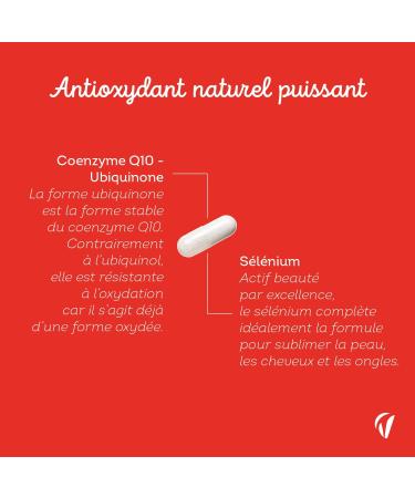 Coenzyme Q10 200mg - Antioxydant Naturel Puissant Anti- ge - Forme Stable Ubiquinone - Avec S l nium - 60 G lules Vegan - Fabriqu en France - Vitavea - Buy Online on GoSupps.com