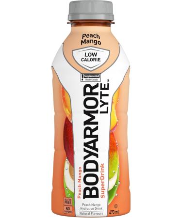 BODYARMOR Lyte Peach Mango 473mL Bottles Pack of 12 - Buy Online on GoSupps.com