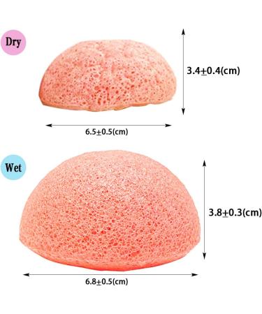 ESMOSEN Natural Konjac Facial Sponges - 3 Pc Set for Deep Cleansing and Gentle Exfoliation | Hypoallergenic, Safe for Delicate Skin - Buy Online on GoSupps.com