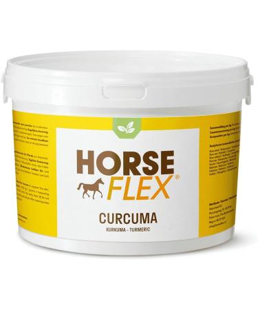 HORSE FLEX Turmeric Powder for Horses - Supports Skin Musculoskeletal System & Digestion - 1600g - International Shipping Available - Buy Online on GoSupps.com