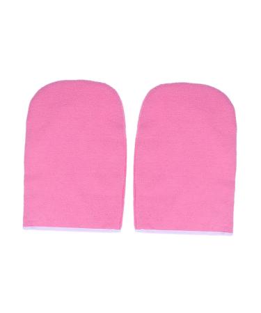 Ipetboom Warming Gloves 1 Pair Paraffin Wax Gloves Hand Treatment Mitts Insulated Gloves Bath Treatment Mitt Hand Spa Cover Take a Bath Boots Pink Warm Gloves