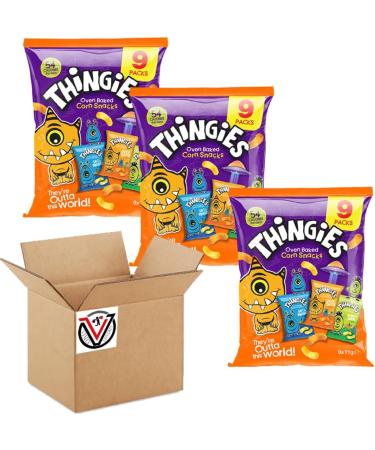 03 x Thingies Family Giant Multipack Corn Snacks (09 x 11g) - Buy Online on GoSupps.com