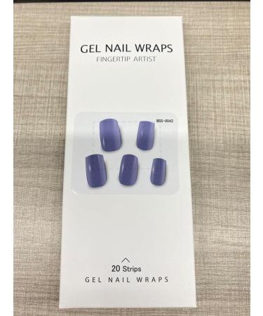 EBANKU Cured Gel Nail Strips - Long Lasting Waterproof Nail Wraps with Cuticle Stick & Nail File - DIY Gel Nail Stickers (BSS-0042) - Buy Online on GoSupps.com