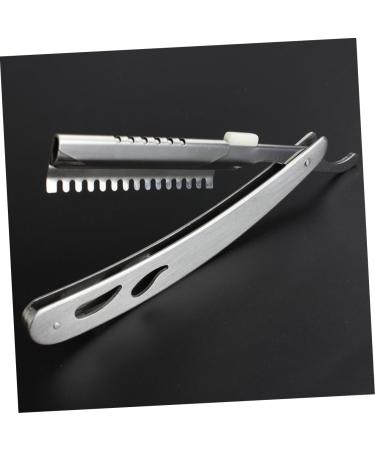 Beaupretty Foldable Razor Holder - Stainless Steel Manual Barber Razor Stand | Rustproof Metal Razor Bracket for Hairdressers - Buy Online on GoSupps.com