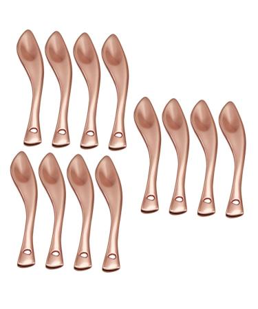 FRCOLOR 12 pcs face cream scoop eye cream scoop makeup beauty spoons facial reusable scoop makeup spoon makeup scoops mini scoop facial cream scoop tool shovel woman make up Metal