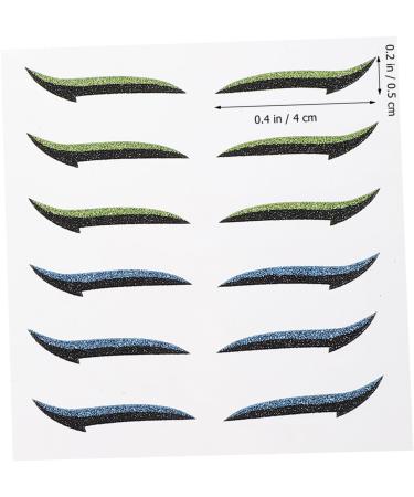 Beavorty Eye Liner Stincle Stickers 12 Pairs Eyeliner Stickers Reusable Double Eyelid Tapes Eye Makeup Stickers Reusable Eyeliner Stickers - Buy Online on GoSupps.com