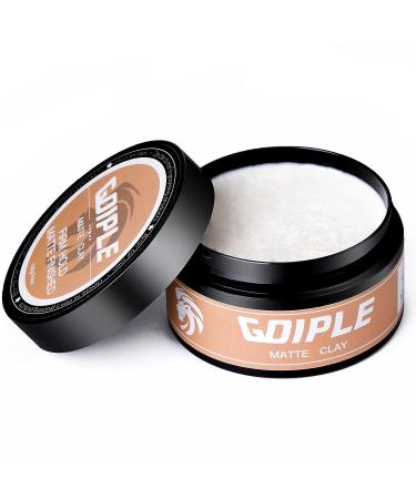 Men's Hair Styling Clay - Strong Hold, Matte Finish Pomade for All Hair Types - 100g (3.5oz) - Buy Online on GoSupps.com