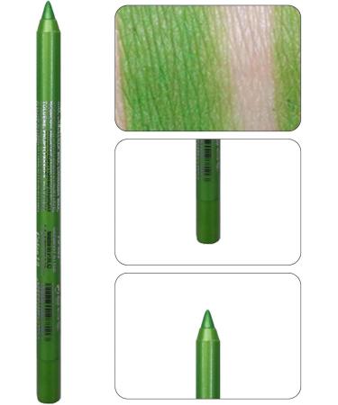 Colored Eyeliner Pencils - Green Eyeliner Pencil Gel Eyeliner Women Eye Liners Waterproof for Stage Performance Creative Eye Makeup - Buy Online on GoSupps.com
