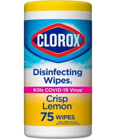 Clorox Disinfecting Wipes  Bleach Free Cleaning Wipes - Crisp Lemon  75 Count (Packaging May Vary) (Pack of 3) - Buy Online on GoSupps.com