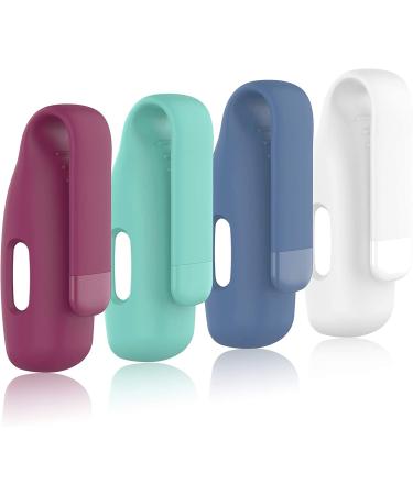 Huadea 4-Pack Clip Case Compatible with Fitbit Inspire 2/Fitbit Inspire 3  Soft Silicone Clip Clasp Accessory Replacement for Fitbit Inspire 2/Inspire 3 (White/Wine Red/Teal/Slate) - Buy Online on GoSupps.com
