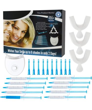 Soniker Teeth Whitening Kit with Blue LED Light - 9x3ml Gel + 3 Mouth Trays for Tooth Whitening - Buy Online on GoSupps.com