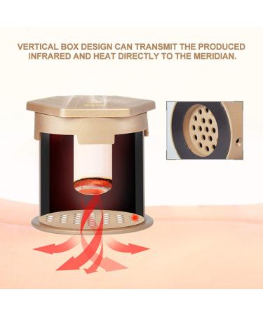 Natudeco Portable Moxibustion Box - Home Acupuncture Moxa Roll & Vertical Treatment for Wellness - Buy Online on GoSupps.com