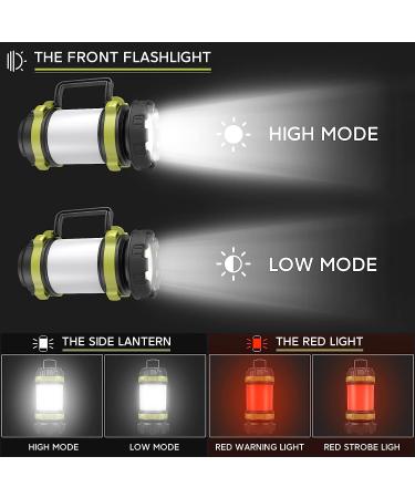 Alpswolf Camping Lantern Rechargeable with Power Bank - 6 Modes, IPX4 Waterproof, USB Charging - Green - Buy Online on GoSupps.com