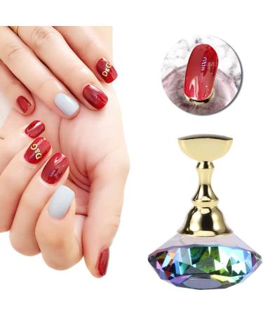 Minkissy Nail Tool Nail Practice Holder Nail Polish Color Display Nail Display Stand Nail Polish Holder Stand Nail Polish Base Salon Manicure Stand Fake Nail Holder Training Rack Colorful - Buy Online on GoSupps.com