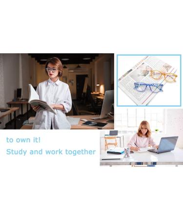 HEEYYOK Women's Round Frame Reading Glasses 3.00 - 4 Pack Colorful Fashion Readers with Spring Hinges - Buy Online on GoSupps.com