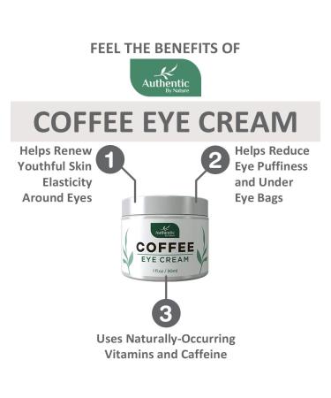 Anti-Aging Caffeine Eye Cream for Dark Circles, Bags & Puffiness - Eye Lift Treatment with Coffee, Avocado Oil, Algae & Vitamin C for Women & Men - Buy Online on GoSupps.com