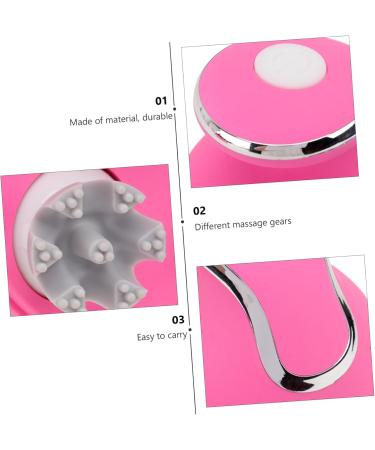  Beavorty 3-in-1 Scalp & Shoulder Massager - Portable Electric Head Massage Brush for Ultimate Relaxation | Back & Head Scratcher Tool in Pink  - Buy Online on GoSupps.com