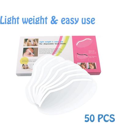 Buy Nitain 50-Piece Transparent Visor Facial Protection Mask for Hair Salons | Safety Face Shield for Barber Haircuts & Beauty Treatments - Buy Online on GoSupps.com