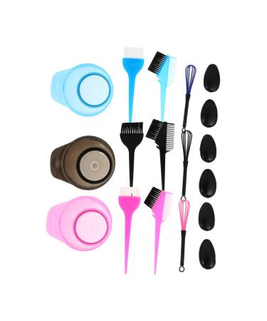 minkissy 3 Sets Hair Dyeing and Hair Treatment Oil Angled Comb and Brush Hair Dye Kit Hair Coloring Kit Hair Color Bowls Hair Dye Combs Hair Styling Tools Hair Dye Bowl Accessories Modeling